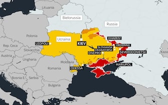 cartina ucraina