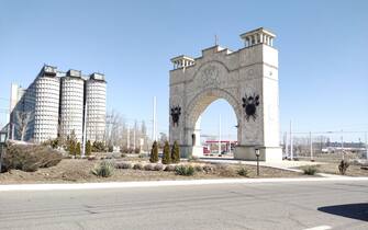 Tiraspol is a city in Moldova, capital of the Transnistrian Autonomous Territorial Unit and de facto capital of the Moldovan Republic of Pridnestrovie.  The second most populous city in Moldova after the capital Chiinu, it has long been the capital of the Moldovan Autonomous Soviet Socialist Republic and is the country's main Russian-speaking center.  With Transnistria's self-proclaimed secession, the city became the capital of the state.  On 2 April, 2022, Transnistria Moldova.  (Photo by Andrea Mancini / NurPhoto via Getty Images)