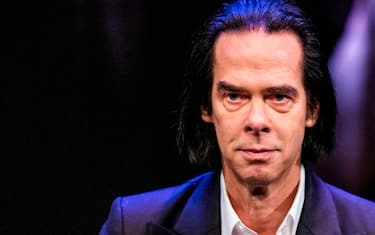 Australian artist Nick Cave attends a press conference to promote his exhibition Stranger Than Kindness in Copenhagen, Denmark, on November 2, 2020. (Photo by Olafur Steinar Gestsson / Ritzau Scanpix / AFP) / Denmark OUT (Photo by OLAFUR STEINAR GESTSSON/Ritzau Scanpix/AFP via Getty Images)