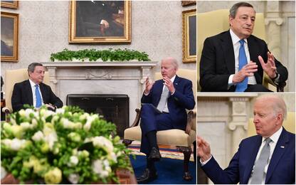 Draghi da Biden: l'incontro alla Casa Bianca. FOTO
