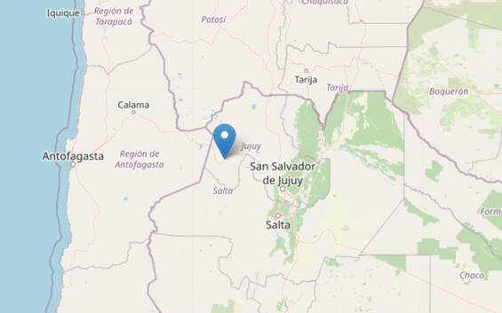 Terremoto en Argentina, magnitud 6.6 choque en la frontera con Chile
