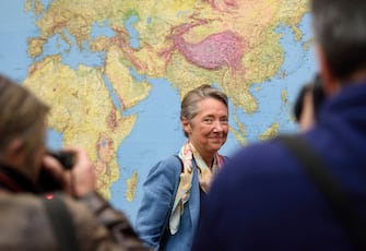 Elisabeth Borne, former Chief of the Cabinet of French minister of French minister for Ecology, Sustainable Development and Energy Segolene Royal, arrives at the sustainable development commission of the National Assembly as part of her candidacy for the leadership role in RATP (Autonomous Operator of Parisian Transport) in Paris on May 12, 2015. Elisabeth Borne was officially chosen in April as the representative of the French state at the board of directors of RATP, the first step in allowing her to take up leadership of the company.  AFP PHOTO / ERIC FEFERBERG (Photo by Eric Feferberg / AFP) (Photo by ERIC FEFERBERG / AFP via Getty Images)