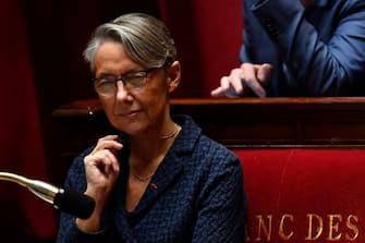French Transports Minister Elisabeth Borne looks on during the vote on the draftlaw of the French railway reform, at the French National Assembly, in Paris, on April 17, 2018. (Photo by GERARD JULIEN / AFP) (Photo by GERARD JULIEN/AFP via Getty Images)