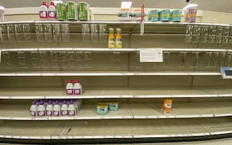 Empty shelves in the baby formula aisle of a store in Pinole, California, US, on Tuesday, May 17, 2022. President Joe Biden said he expects increased imports of baby formula to relieve a US shortage 