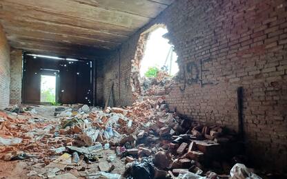 Ucraina, la distruzione nei dintorni di Kharkiv