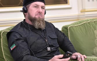 (FILE) Head of the Chechen Republic Ramzan Kadyrov attends a signing ceremony following Russian - Saudi Arabia's talks at the Saudi Royal palace in Riyadh, Saudi Arabia, 14 October 2019 (reissued 21 May 2020). ANSA/ALEXEY NIKOLSKY / SPUTNIK / KREMLIN POOL MANDATORY CREDIT *** Local Caption *** 55547761
