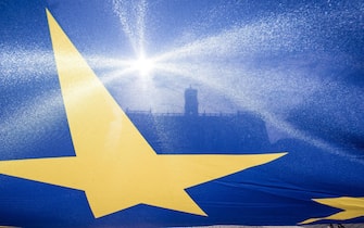 una bandiera europea