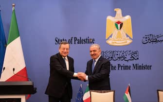 Draghi Conf Stampa Palestina 