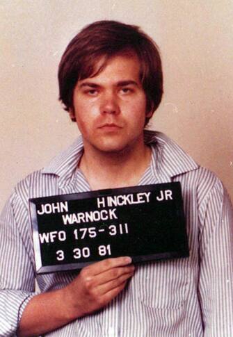 A handout photograph made available by the US Federal Bureau of Investigation (FBI) showing John Warnock Hinckley Jr the man who attempted to assassinate US President Ronald Reagan at the Washington Hilton Hotel, Washington DC. USA, 30 March 1981 by John Hinckley Jr. Reports on 27 July 2016 stated that John Hinckley Jr, is to be released in August 2016 after 35 years in a psychiatric hospital.  ANSA/FBI / HANDOUT MANDATORY CREDIT FBI HANDOUT EDITORIAL USE ONLY/NO SALES