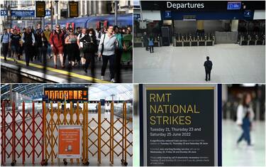 Uk, Paese bloccato per sciopero trasporti più grande in ultimi 30 anni