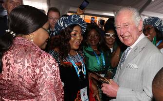 KIGALI, RWANDA - JUNE 23: Prince Charles, Prince of Wales attends a Commonwealth Business Forum Exhibition at the Kigali Cultural Village on June 23, 2022 in Kigali, Rwanda. Prince Charles, The Prince of Wales has attended five of the 24 Commonwealth Heads of Government Meeting meetings held since 1971: Edinburgh in 1997, Uganda in 2007, Sri Lanka in 2013 (representing The Queen), Malta in 2015 and the UK in 2018. It was during the UK CHOGM that it was formally announced that The Prince would succeed The Queen as Head of the Commonwealth. Leaders of Commonwealth countries meet every two years for the meeting which is hosted by a different member country on a rotating basis. (Photo by Ian Vogler - Pool/Getty Images)