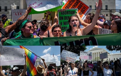 Biden: "Decisione su aborto devastante". Proteste negli Usa. FOTO