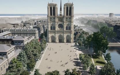 Parigi, ecco come sarà il piazzale di Notre-Dame. VIDEO
