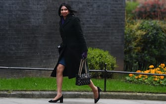 Attorney General Suella Braverman arrives in Downing Street for a cabinet meeting ahead of the Budget.