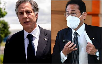 Giappone, Blinken in visita a Tokyo: “Cordoglio per la morte di Abe”
