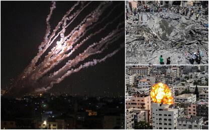 Striscia di Gaza, lanci di razzi e raid di Israele: oltre 20 morti