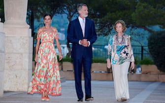 Queen Letizia, Prince Felipe and her mother-in-law Sofia