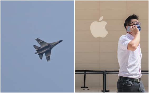 Taiwan, media: “Apple asks for Made in China labels”.  China: “Military maneuvers continue”