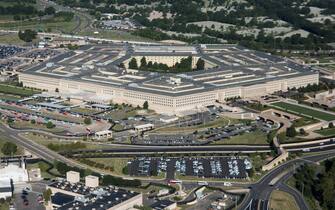 1207242926 UNITED STATES - AUGUST 29: Aerial view of the Pentagon building. (Photo By Bill Clark/CQ-Roll Call, Inc via Getty Images)