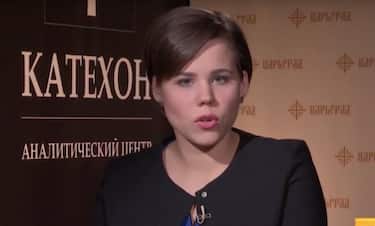 Daria Dugina, di 30 anni, figlia di Oleksandr Dugin considerato l'"ideologo di Putin", e' morta nell'esplosione di un'auto avvenuta alla periferia di Mosca, 21 agosto 2022.  TWITTER  +++ATTENZIONE LA FOTO NON PUO' ESSERE PUBBLICATA O RIPRODOTTA SENZA L'AUTORIZZAZIONE DELLA FONTE DI ORIGINE CUI SI RINVIA+++  (NPK)