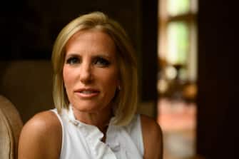 McLean, Virginia United States - September 21:

Laura Ingraham is the conservative host of the Fox News talk show, The Ingraham Angle. She is photographed at a friends home in McLean,Virginia on September 21, 2021. 

(Photo by Matt Roth for The Washington Post via Getty Images)