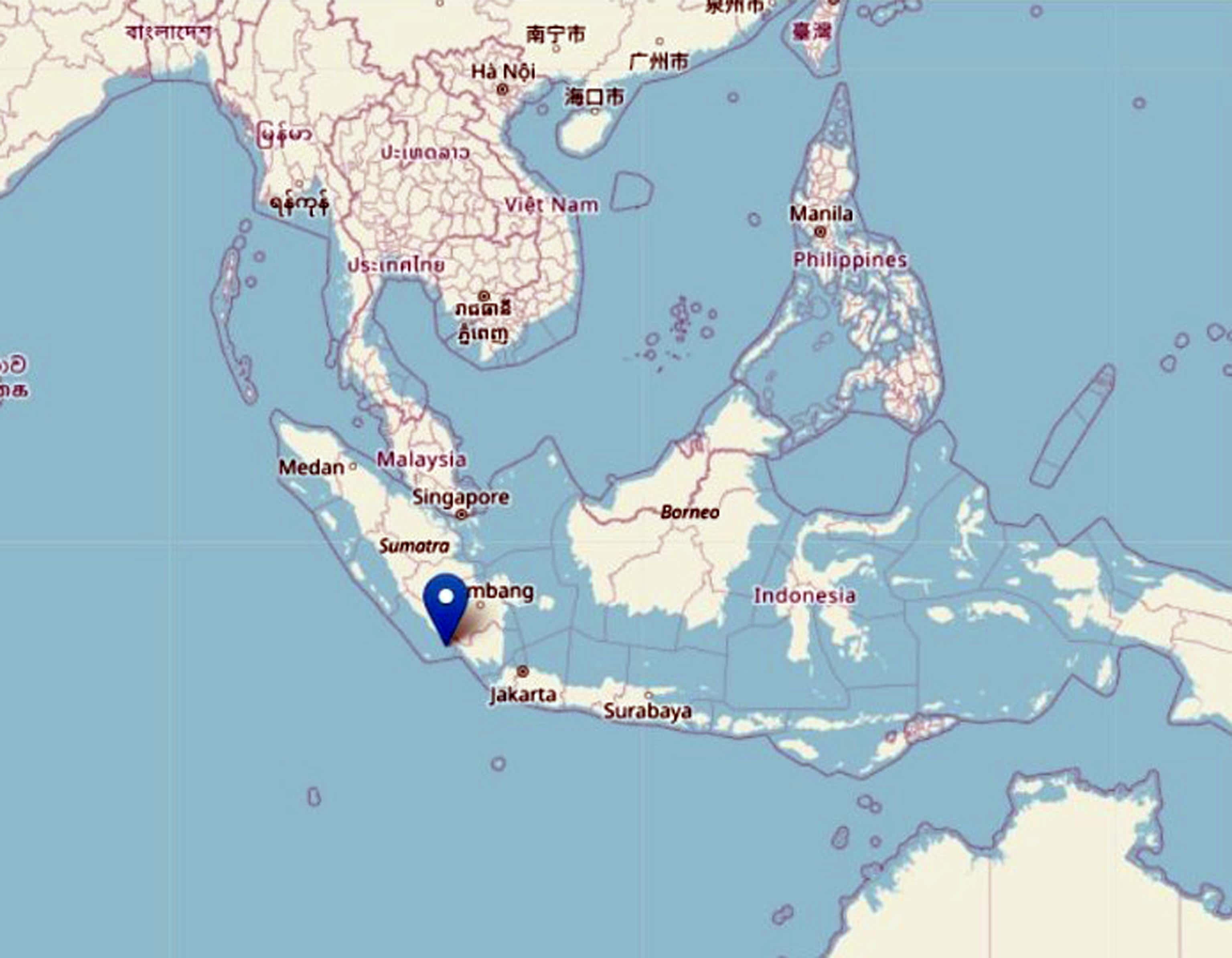 Un terremoto di magnitudo 6.0 ha colpito la parte meridionale di Sumatra, in Indonesia, 23 agosto 2022.
ANSA/INGV
+++ ATTENZIONE LA FOTO NON PUO' ESSERE PUBBLICATA O RIPRODOTTA SENZA L'AUTORIZZAZIONE DELLA FONTE DI ORIGINE CUI SI RINVIA+++
