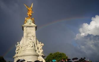 Arcobaleno su Buckingham Palace