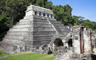 Mexico, Chiapas, Palenque, Templo de las Inscripciones, Temple of the Inscriptions. (Photo by: Eye Ubiquitous/Universal Images Group via Getty Images)
