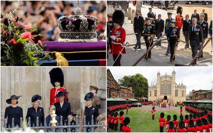 Funerale Elisabetta II, la cerimonia e la sepoltura a Windsor. FOTO