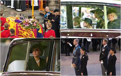 Funerali regina Elisabetta, il saluto della famiglia reale. FOTO