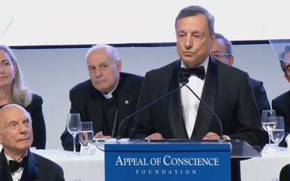Usa, Draghi premiato a New York: “Niente ambiguità su autocrazie”