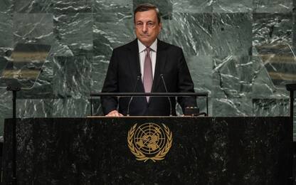 Draghi all’Onu: “Fermi contro Putin, Italia resterà con Ue e Nato”