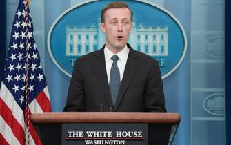 National Security Advisor Jake Sullivan speaks about Ukraine conflict during a press briefing, today on March 22, 2022 at White House in Washington DC, USA. (Photo by Lenin Nolly/Sipa USA)