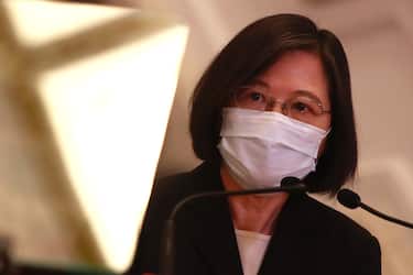 May 13, 2021, Taipei, Taipei, Taiwan:

 Taiwan president Tsai Ing-wen speaks and apologises at the presidential office after a blackout occurred affecting thousands of households. 

Tsai also speaks about the recent locally acquired cases of COVID-19 and urges every one to get vaccinated. 

(Credit Image: Daniel Ceng Shou-Yi/ZUMA Wire)



Pictured: Tsai Ing-wen

Ref: SPL5226737 130521 NON-EXCLUSIVE

Picture by: Daniel Ceng Shou-Yi/Zuma / SplashNews.com



Splash News and Pictures

USA: +1 310-525-5808
London: +44 (0)20 8126 1009
Berlin: +49 175 3764 166

photodesk@splashnews.com



World Rights, No Argentina Rights, No Belgium Rights, No China Rights, No Czechia Rights, No Finland Rights, No France Rights, No Hungary Rights, No Japan Rights, No Mexico Rights, No Netherlands Rights, No Norway Rights, No Peru Rights, No Portugal Rights, No Slovenia Rights, No Sweden Rights, No Switzerland Rights, No Taiwan Rights, No United Kingdom Rights