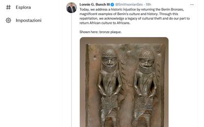 Usa restituiscono bronzi Benin rubati da forze coloniali britanniche