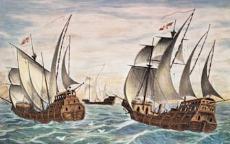 The fleet of Christopher Columbus.