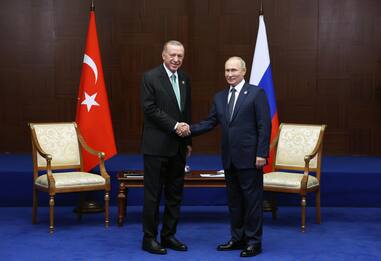 Incontro Putin-Erdogan, Mosca: "Non discussa soluzione guerra Ucraina"