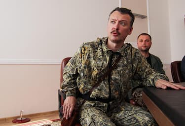 epa04353473 (FILES) A file photo dated 10 July 2014 of the military leader of pro-Russian rebels in Donetsk, Igor Strelkov (also known as Igor Girkin) during a press conference. Media reports 14 August 2014 claim that he has resigned. Former premier of the self declared Donetsk People's Republic alexander Borodai confirmed the news but denied reports he had been wounded.  EPA/PHOTOMIG