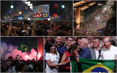 Festeggiamenti vittoria Lula Brasile