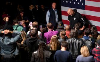 PITTSBURGH, PA - NOVEMBER 09: Democratic Senate candidate John Fetterman speaks to supporters during an election night party at StageAE on November 9, 2022 in Pittsburgh, Pennsylvania. Fetterman defeated Republican Senate candidate Dr. Mehmet Oz. (Photo by Jeff Swensen/Getty Images)