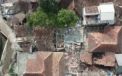 Terremoto in Indonesia, il disastro visto dal drone. VIDEO