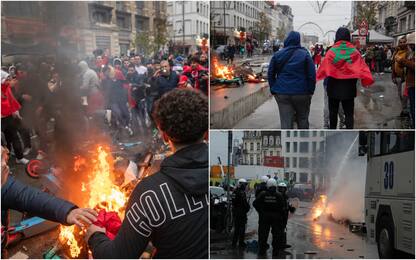 Bruxelles, tifosi marocchini assaltano il centro dopo match con Belgio