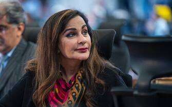 20 November 2022, Egypt, Scharm El Scheich: Sherry Rehman, Climate Change Minister of Pakistan, sits in the plenary during the closing ceremony at the UN Climate Change Summit COP27. Photo: Christophe Gateau/dpa (Photo by Christophe Gateau/picture alliance via Getty Images)