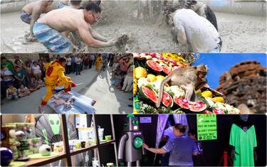 un collage di feste dal mondo