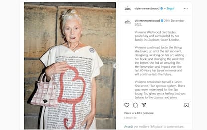 È morta Vivienne Westwood, la stilista aveva 81 anni