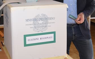 Il governatore del Veneto Luca Zaia al voto per le regionali e il referendum , San Vendemiano (Treviso), 20 settembre 2020. ANSA/PAOLO BALANZA