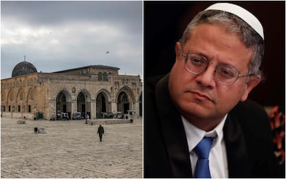 Ben Gvir su Spianata Moschee a Gerusalemme: proteste dei palestinesi