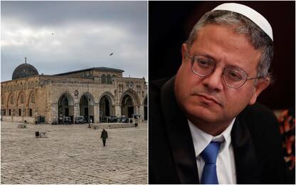 Ben Gvir su Spianata Moschee a Gerusalemme: proteste dei palestinesi