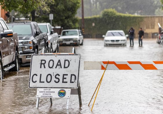 Bad weather California: Montecito evacuated, the city of Harry and Meghan and Oprah Winfrey.  VIDEO