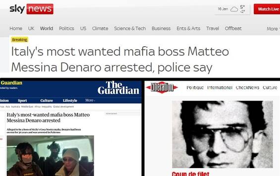 Matteo Messina Denaro, l'arresto in prima pagina sulla stampa estera | Sky TG24
